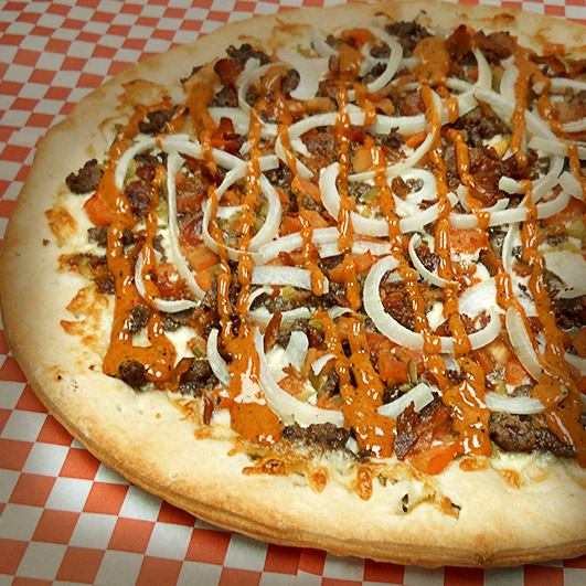 Pizza de Bacon