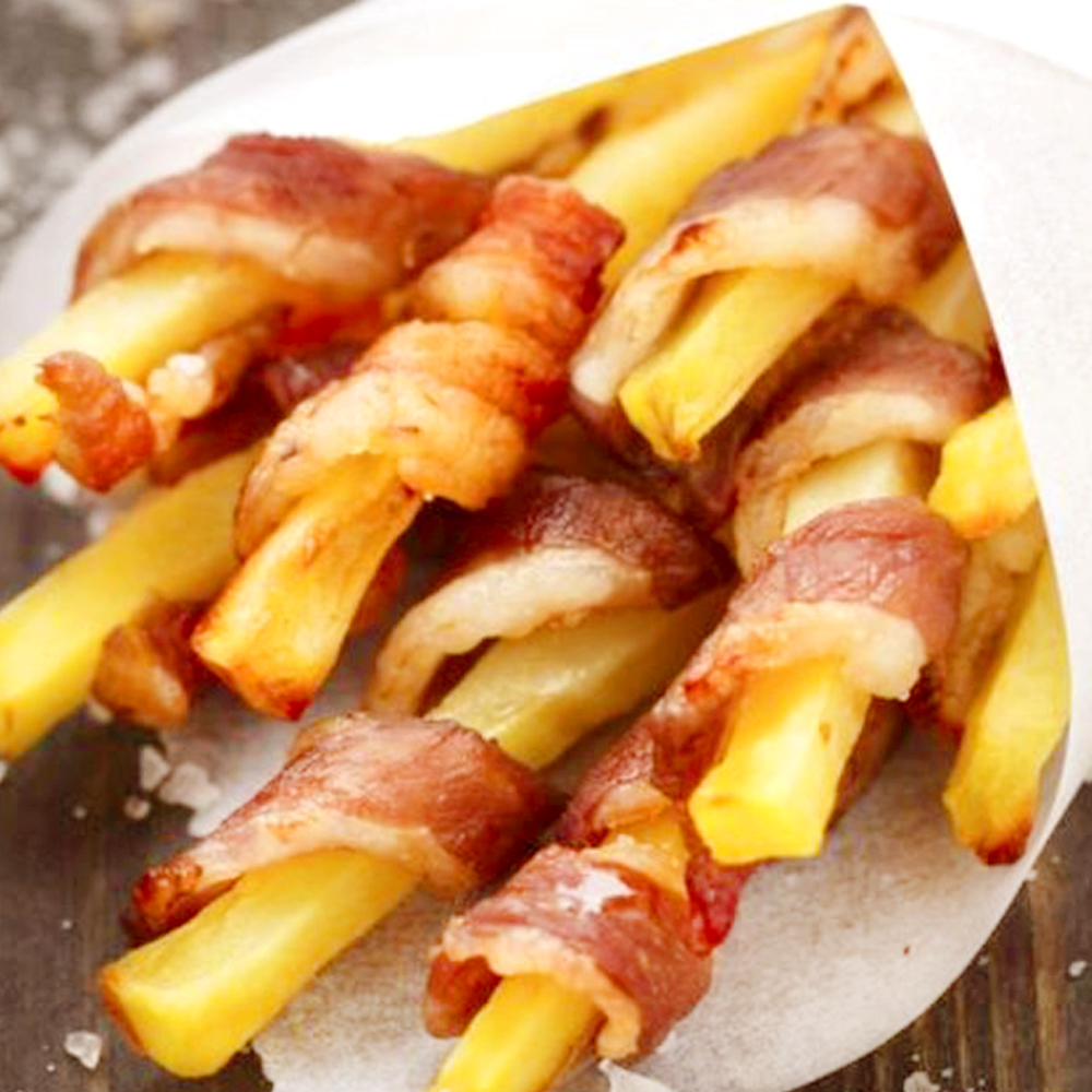 Batata frita com Bacon Cofril