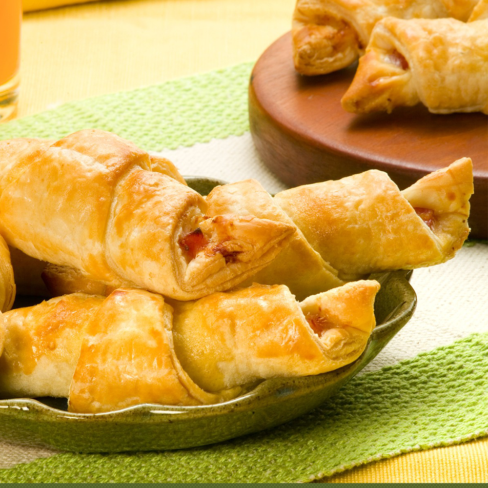 Croissant de queijo e presunto Cofril